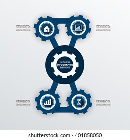 Business Infographics Vector illustration. can be used for workflow layout, banner, diagram, number options, step up options, web design.