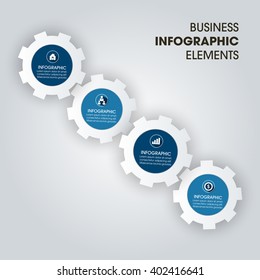Business Infographics Vector illustration. can be used for workflow layout, banner, diagram, number options, step up options, web design.
