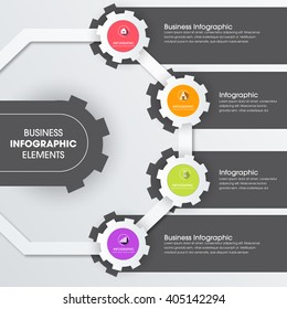 Business Infographics Vector illustration. can be used for workflow layout, banner, diagram, number options, step up options, web design.