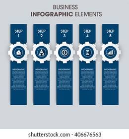 Business Infographics Vector illustration. can be used for workflow layout, banner, diagram, number options, step up options, web design.