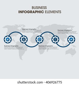 Business Infographics Vector illustration. can be used for workflow layout, banner, diagram, number options, step up options, web design.