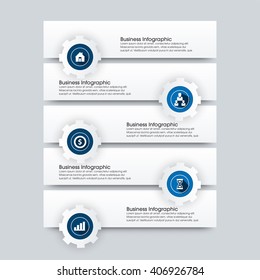 Business Infographics Vector illustration. can be used for workflow layout, banner, diagram, number options, step up options, web design.