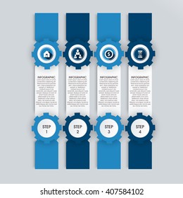 Business Infographics Vector illustration. can be used for workflow layout, banner, diagram, number options, step up options, web design.