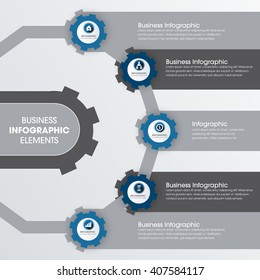Business Infographics Vector illustration. can be used for workflow layout, banner, diagram, number options, step up options, web design.