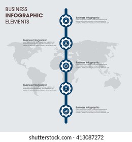 Business Infographics Vector illustration. can be used for workflow layout, banner, diagram, number options, step up options, web design.