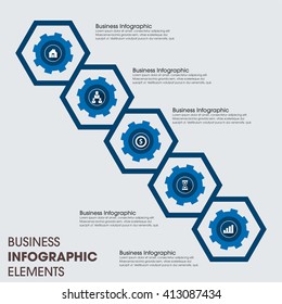 Business Infographics Vector illustration. can be used for workflow layout, banner, diagram, number options, step up options, web design.