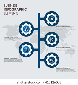 Business Infographics Vector illustration. can be used for workflow layout, banner, diagram, number options, step up options, web design.