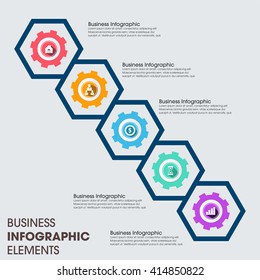 Business Infographics Vector illustration. can be used for workflow layout, banner, diagram, number options, step up options, web design.