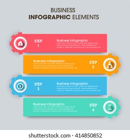 Business Infographics Vector illustration. can be used for workflow layout, banner, diagram, number options, step up options, web design.