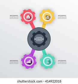 Business Infographics Vector illustration. can be used for workflow layout, banner, diagram, number options, step up options, web design.