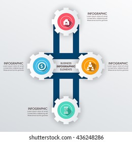 Business Infographics Vector illustration. can be used for workflow layout, banner, diagram, number options, step up options, web design.