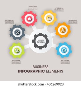 Business Infographics Vector illustration. can be used for workflow layout, banner, diagram, number options, step up options, web design.