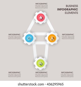 Business Infographics Vector illustration. can be used for workflow layout, banner, diagram, number options, step up options, web design.