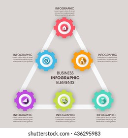 Business Infographics Vector illustration. can be used for workflow layout, banner, diagram, number options, step up options, web design.