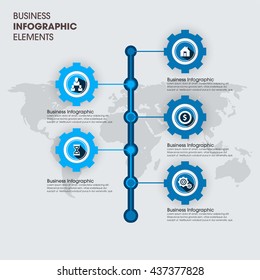 Business Infographics Vector illustration. can be used for workflow layout, banner, diagram, number options, step up options, web design.