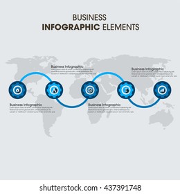 Business Infographics Vector illustration. can be used for workflow layout, banner, diagram, number options, step up options, web design.