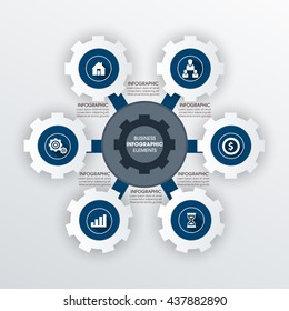 Business Infographics Vector illustration. can be used for workflow layout, banner, diagram, number options, step up options, web design.