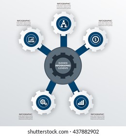 Business Infographics Vector illustration. can be used for workflow layout, banner, diagram, number options, step up options, web design.