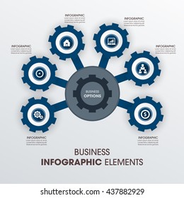 Business Infographics Vector illustration. can be used for workflow layout, banner, diagram, number options, step up options, web design.