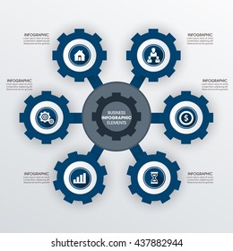 Business Infographics Vector illustration. can be used for workflow layout, banner, diagram, number options, step up options, web design.