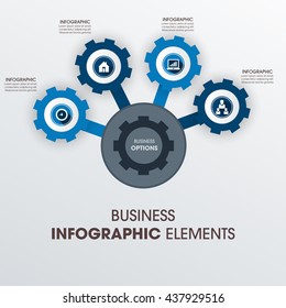 Business Infographics Vector illustration. can be used for workflow layout, banner, diagram, number options, step up options, web design.
