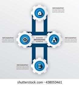 Business Infographics Vector illustration. can be used for workflow layout, banner, diagram, number options, step up options, web design.