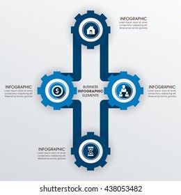 Business Infographics Vector illustration. can be used for workflow layout, banner, diagram, number options, step up options, web design.