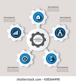 Business Infographics Vector illustration. can be used for workflow layout, banner, diagram, number options, step up options, web design.