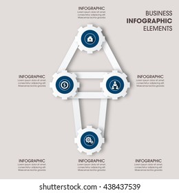 Business Infographics Vector illustration. can be used for workflow layout, banner, diagram, number options, step up options, web design.