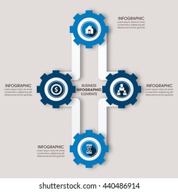 Business Infographics Vector illustration. can be used for workflow layout, banner, diagram, number options, step up options, web design.