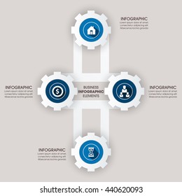 Business Infographics Vector illustration. can be used for workflow layout, banner, diagram, number options, step up options, web design.