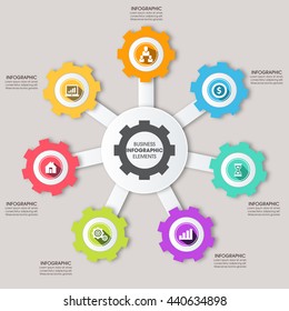 Business Infographics Vector illustration. can be used for workflow layout, banner, diagram, number options, step up options, web design.