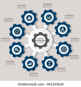 Business Infographics Vector illustration. can be used for workflow layout, banner, diagram, number options, step up options, web design.
