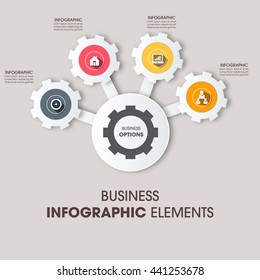 Business Infographics Vector illustration. can be used for workflow layout, banner, diagram, number options, step up options, web design.