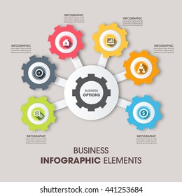 Business Infographics Vector illustration. can be used for workflow layout, banner, diagram, number options, step up options, web design.
