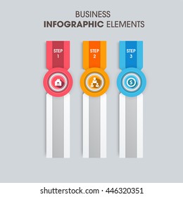 Business Infographics Vector illustration. can be used for workflow layout, banner, diagram, number options, step up options, web design.