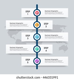 Business Infographics Vector illustration. can be used for workflow layout, banner, diagram, number options, step up options, web design.