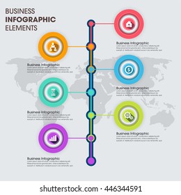 Business Infographics Vector illustration. can be used for workflow layout, banner, diagram, number options, step up options, web design.