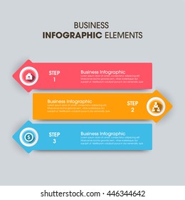 Business Infographics Vector illustration. can be used for workflow layout, banner, diagram, number options, step up options, web design.