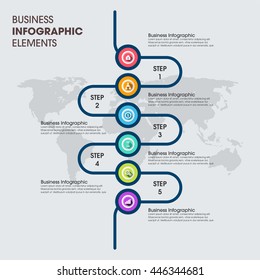 Business Infographics Vector illustration. can be used for workflow layout, banner, diagram, number options, step up options, web design.