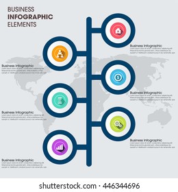 Business Infographics Vector illustration. can be used for workflow layout, banner, diagram, number options, step up options, web design.
