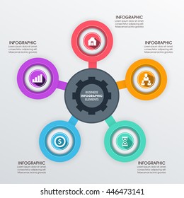 Business Infographics Vector illustration. can be used for workflow layout, banner, diagram, number options, step up options, web design.