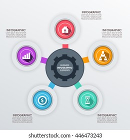 Business Infographics Vector illustration. can be used for workflow layout, banner, diagram, number options, step up options, web design.