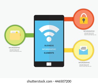 Business Infographics Vector illustration. can be used for workflow layout, diagram, web design.