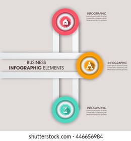 Business Infographics Vector illustration. can be used for workflow layout, banner, diagram, number options, step up options, web design.