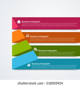 Business  infographics. Vector illustration. Can be used for workflow layout, banner, number options, step up options, web design, diagram.