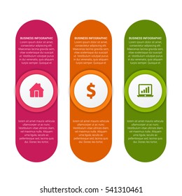 Business Infographics Vector illustration. can be used for workflow layout, banner, diagram, number options, step up options, web design.