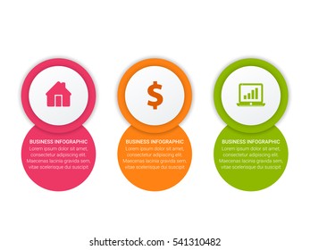 Business Infographics Vector illustration. can be used for workflow layout, banner, diagram, number options, step up options, web design.