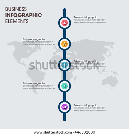 Business Infographics Vector illustration. can be used for workflow layout, banner, diagram, number options, step up options, web design.