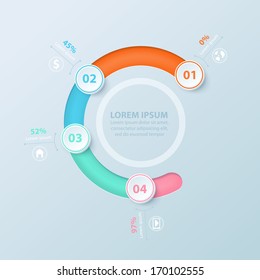 Business Infographics for workflow layout.